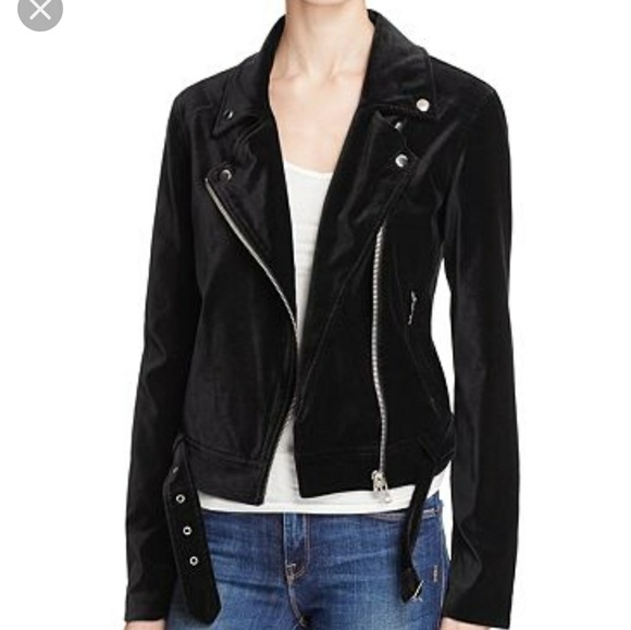 PAIGE Jackets & Blazers - PAIGE Shanna Velvet Moto Jacket